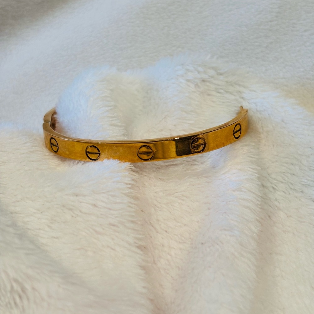 Gold-Tone Bangle Bracelet